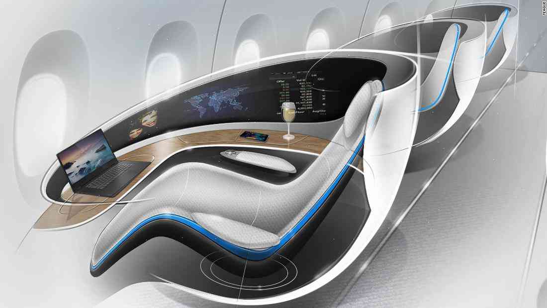 New heights: new 'drink-by-seat' style seat for first class in 2021